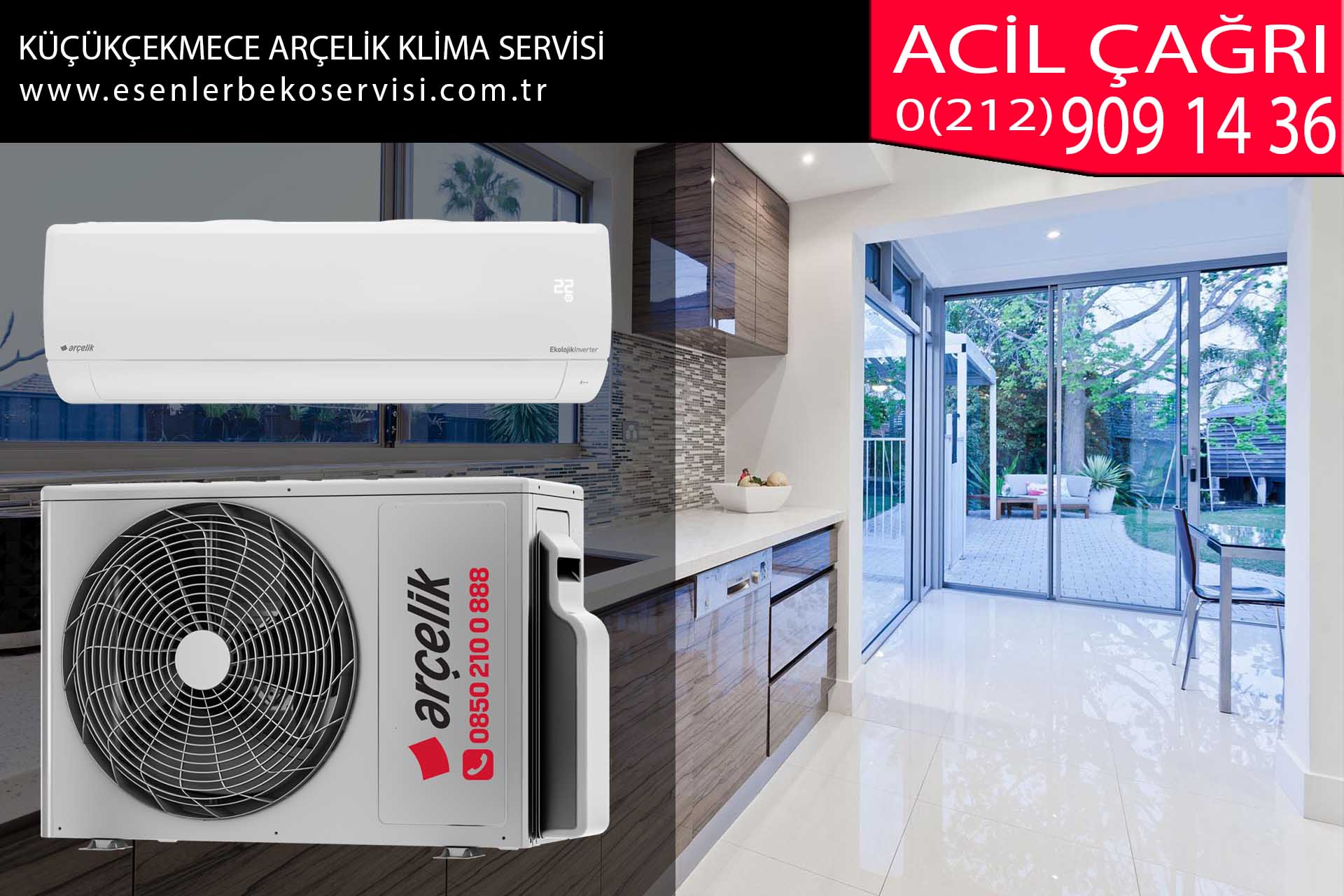 küçükçekmece arçelik klima servisi