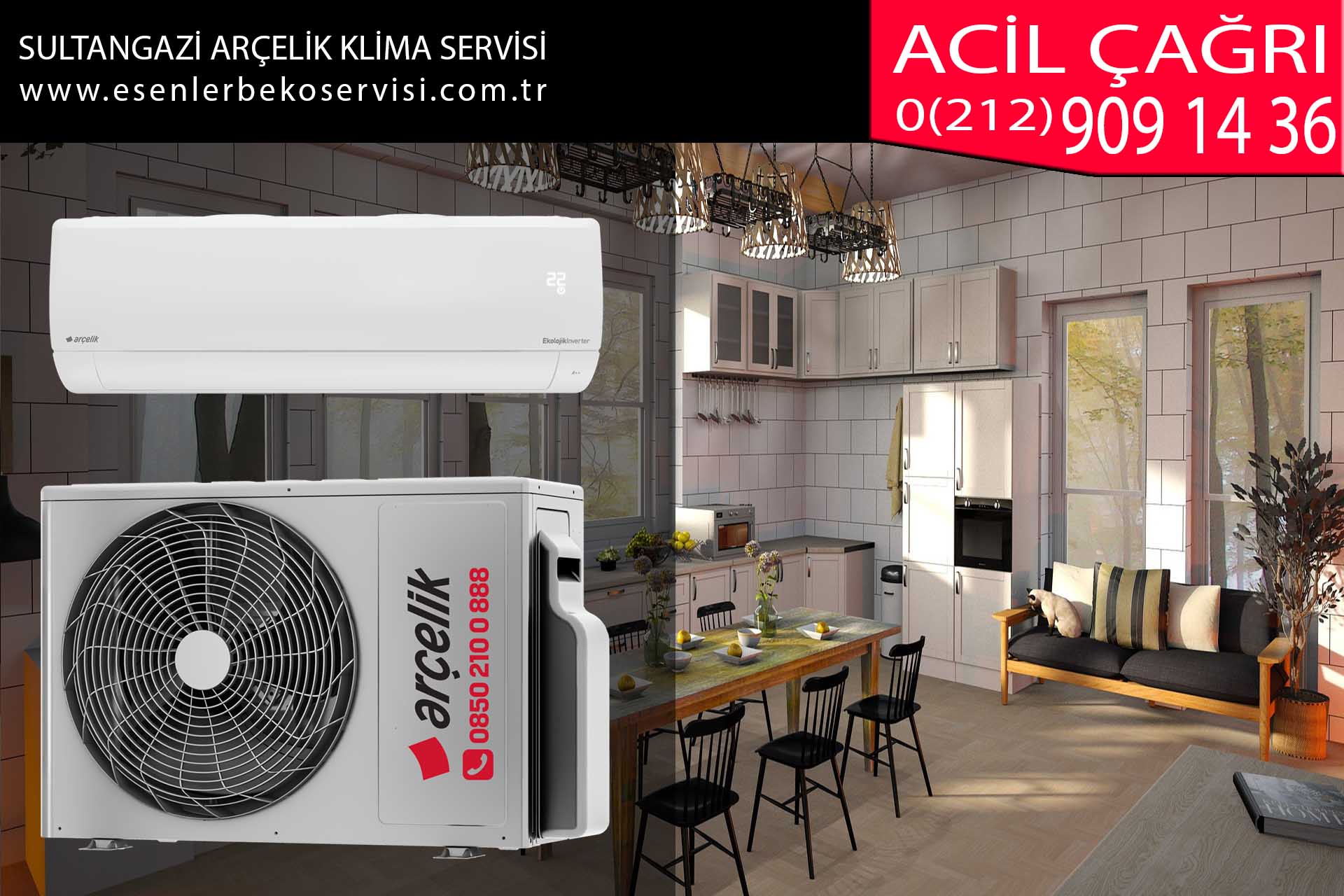 sultangazi arçelik klima servisi