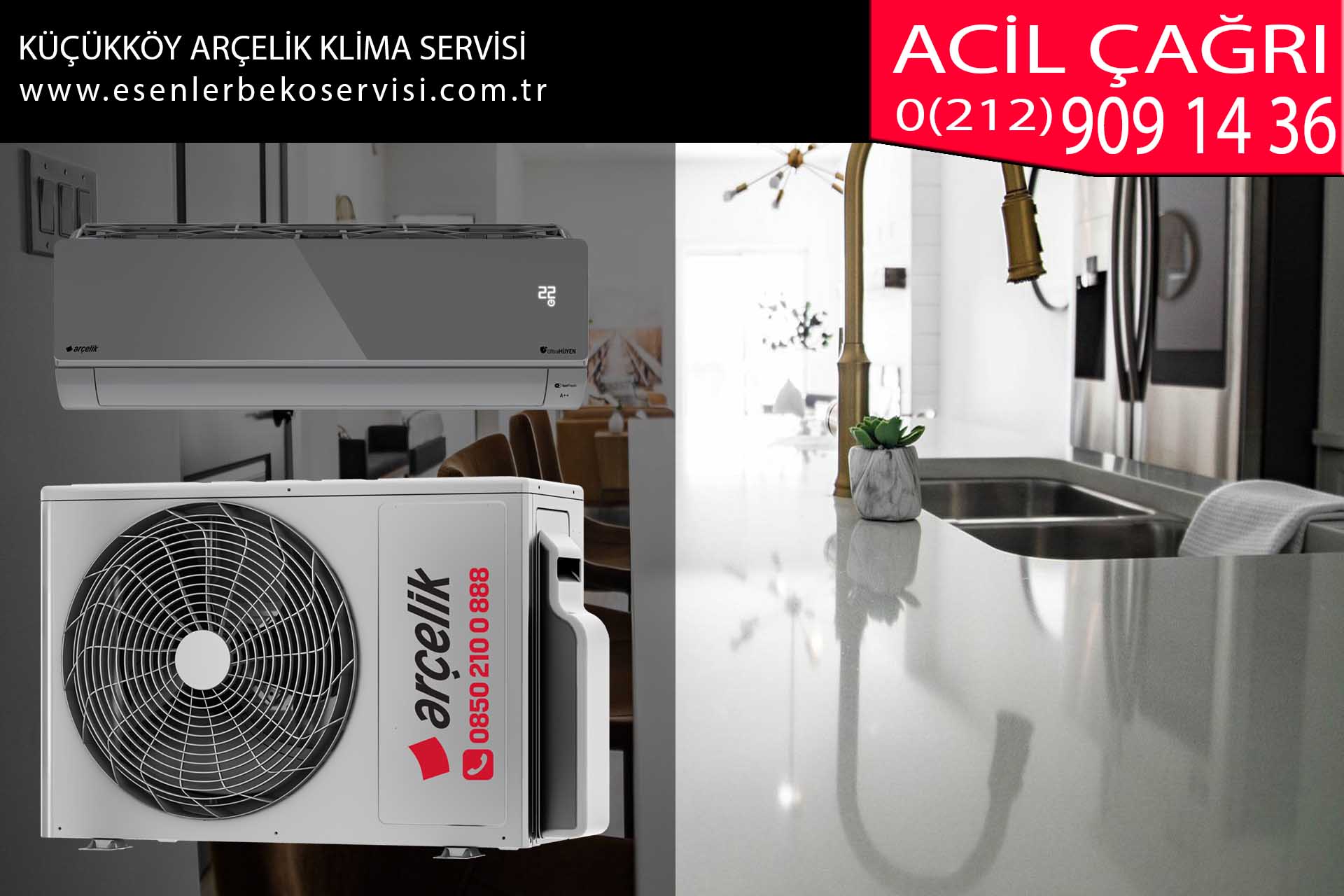 küçükköy arçelik klima servisi