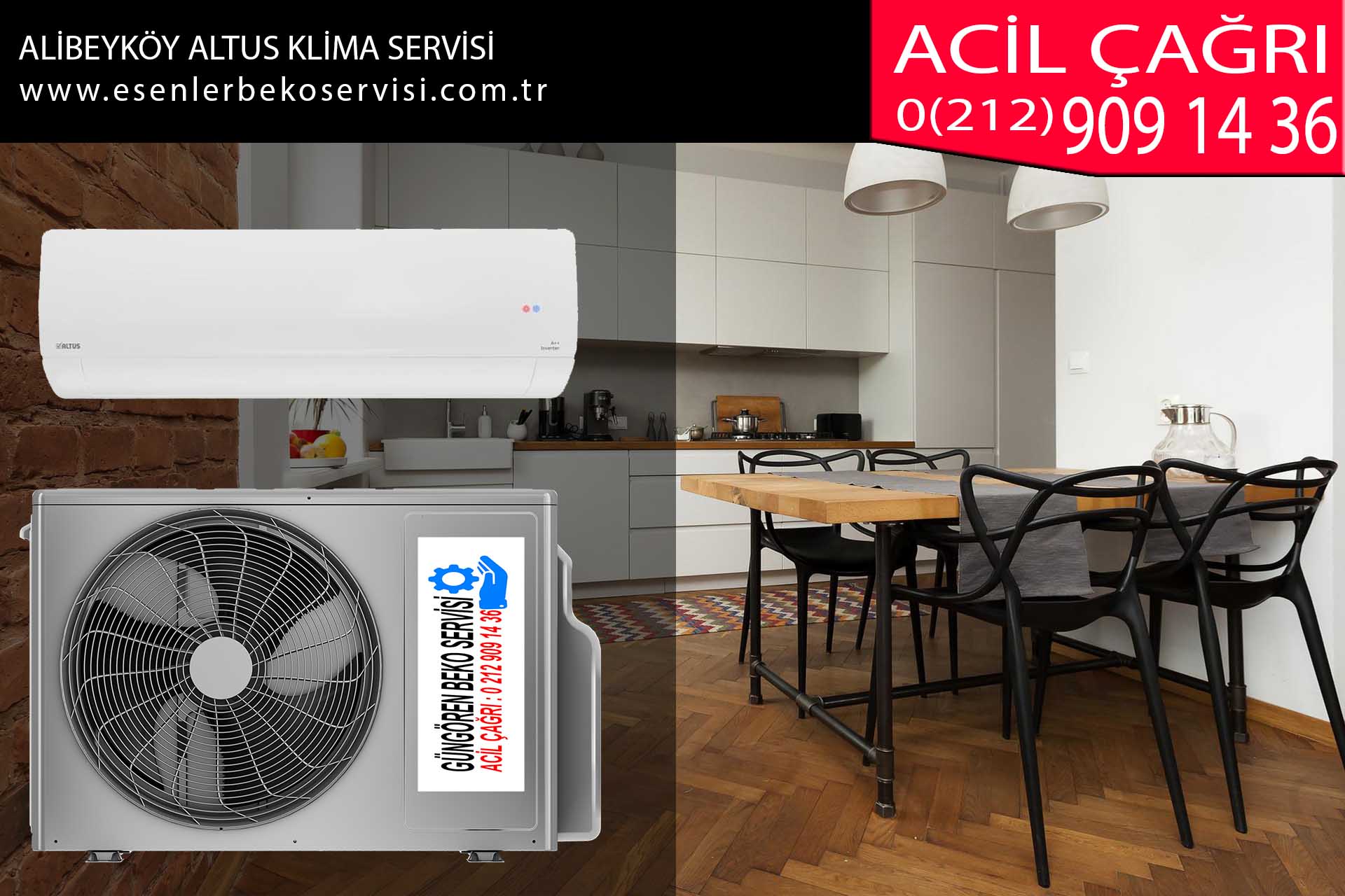 alibeyköy altus klima servisi