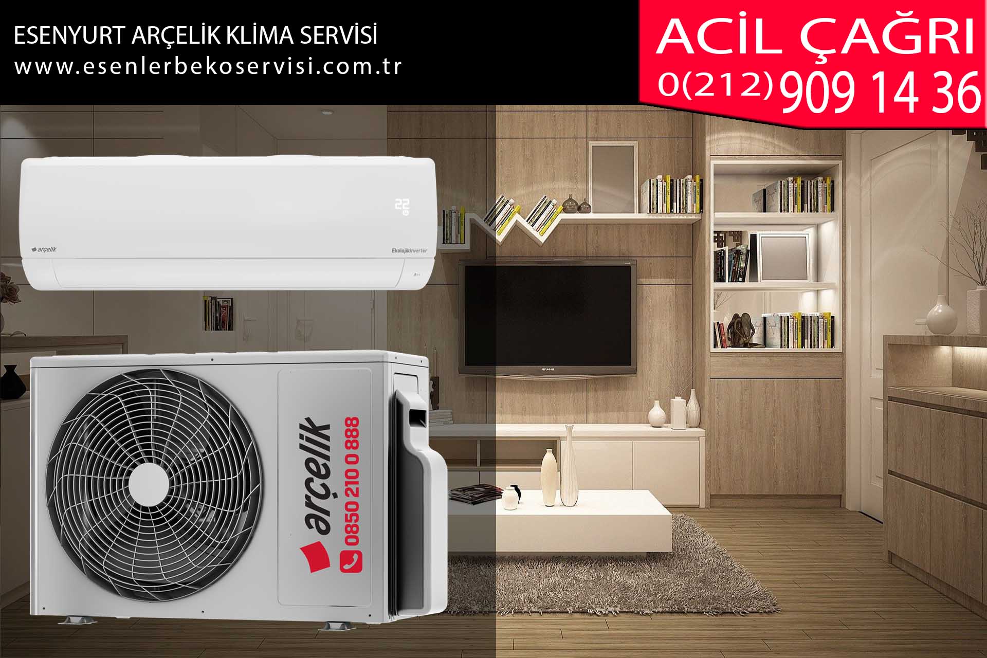 esenyurt arçelik klima servisi